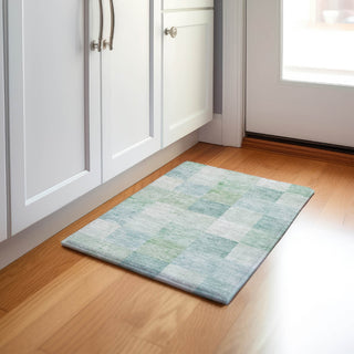 Dalyn Pacifica PA10 Seafoam Machine Washable Area Rug Scatter Lifestyle Image Feature
