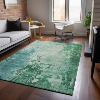 Dalyn Pacifica PA11 Emerald Machine Washable Area Rug Lifestyle Image Feature