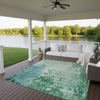 Dalyn Pacifica PA11 Emerald Machine Washable Area Rug Outdoor Lifestyle Image Feature