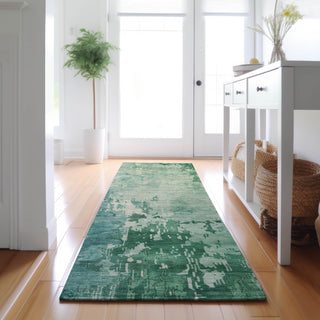 Dalyn Pacifica PA11 Emerald Machine Washable Area Rug Runner Lifestyle Image Feature