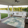 Dalyn Pacifica PA12 Seafoam Machine Washable Area Rug Outdoor Lifestyle Image Feature