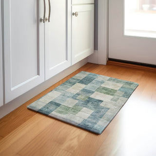Dalyn Pacifica PA12 Seafoam Machine Washable Area Rug Scatter Lifestyle Image Feature