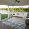 Dalyn Pacifica PA2 Teal Machine Washable Area Rug Outdoor Lifestyle Image Feature