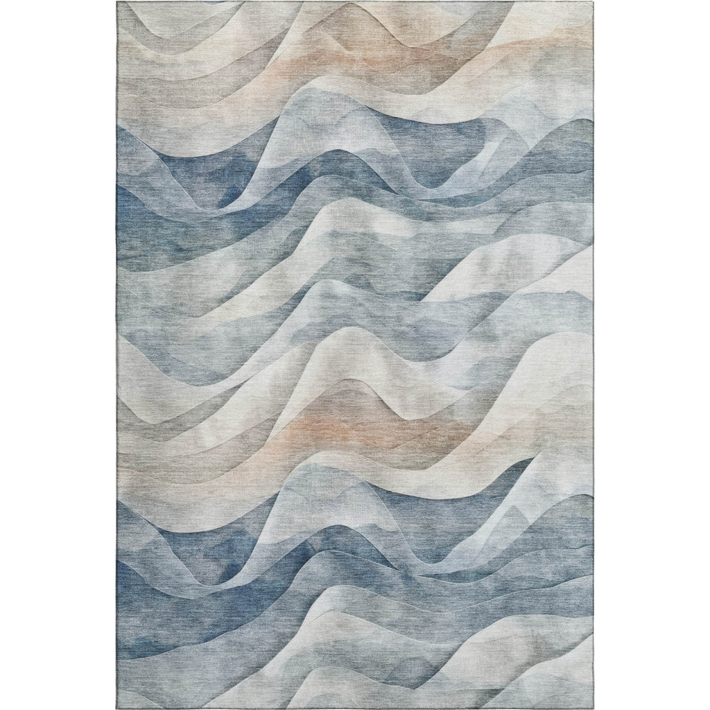 Dalyn Pacifica PA3 Blue Machine Washable Area Rug main image