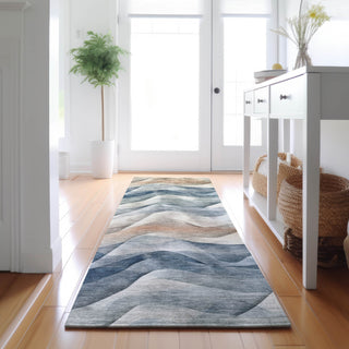 Dalyn Pacifica PA3 Blue Machine Washable Area Rug Runner Lifestyle Image Feature