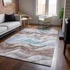 Dalyn Pacifica PA3 Mocha Machine Washable Area Rug Lifestyle Image Feature