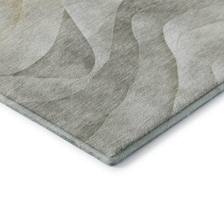 Dalyn Pacifica PA3 Silver Machine Washable Area Rug Corner Image