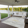 Dalyn Pacifica PA3 Silver Machine Washable Area Rug Outdoor Lifestyle Image Feature