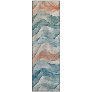 Dalyn Pacifica PA3 Teal Machine Washable Area Rug Runner Main Image