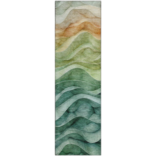 Dalyn Pacifica PA4 Teal Machine Washable Area Rug Runner Main Image