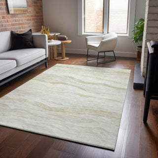 Dalyn Pacifica PA6 Beige Machine Washable Area Rug Lifestyle Image Feature