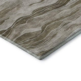 Dalyn Pacifica PA6 Brown Machine Washable Area Rug Corner Image