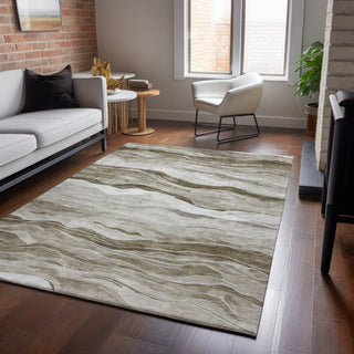 Dalyn Pacifica PA6 Brown Machine Washable Area Rug Lifestyle Image Feature