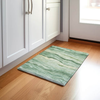 Dalyn Pacifica PA6 Green Machine Washable Area Rug Scatter Lifestyle Image Feature