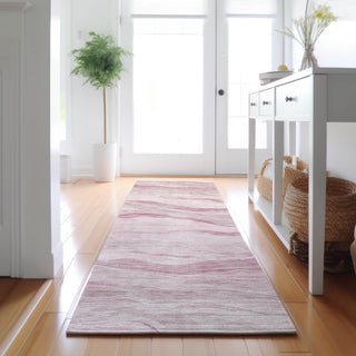 Dalyn Pacifica PA6 Pink Machine Washable Area Rug Runner Lifestyle Image Feature
