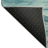 Dalyn Pacifica PA6 Turquoise Machine Washable Area Rug Backing Image