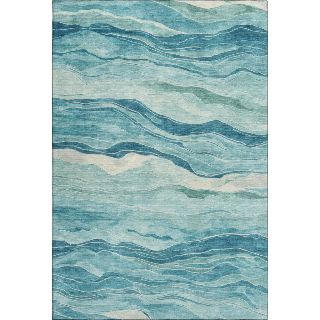Dalyn Pacifica PA6 Turquoise Machine Washable Area Rug main image