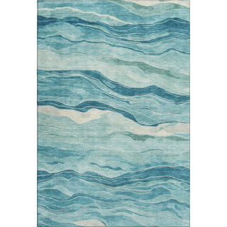 Dalyn Pacifica PA6 Turquoise Machine Washable Area Rug main image