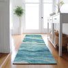 Dalyn Pacifica PA6 Turquoise Machine Washable Area Rug Runner Lifestyle Image Feature