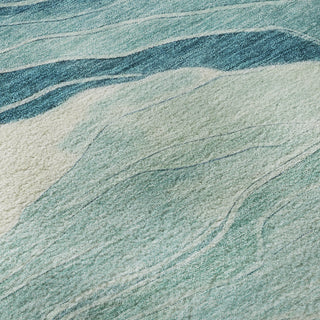 Dalyn Pacifica PA6 Turquoise Machine Washable Area Rug Swatch Image