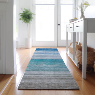 Dalyn Pacifica PA7 Sky Machine Washable Area Rug Runner Lifestyle Image Feature