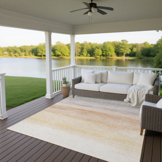 Dalyn Pacifica PA8 Coral Machine Washable Area Rug Outdoor Lifestyle Image Feature