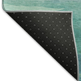 Dalyn Pacifica PA9 Turquoise Machine Washable Area Rug Backing Image