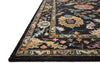 Loloi Padma PMA-01 Black / Multi Area Rug Corner Image