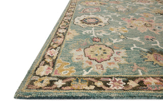 Loloi Padma PMA-04 Teal/Multi Area Rug Corner Image