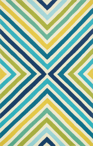 Loloi Palm Springs PM-01 Blue / Green Area Rug by Dann Foley main image