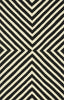 Loloi Palm Springs PM-01 Black / Ivory Area Rug by Dann Foley Main