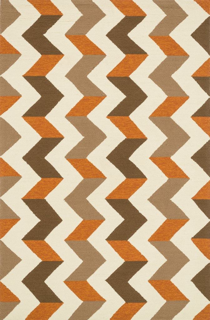 Loloi Palm Springs PM-03 Brown / Orange Area Rug by Dann Foley main image