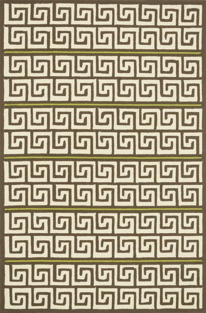 Loloi Palm Springs PM-05 Brown / Green Area Rug by Dann Foley main image