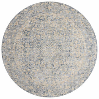 Loloi Pandora PAN-01 Blue/Gold Area Rug Round Image