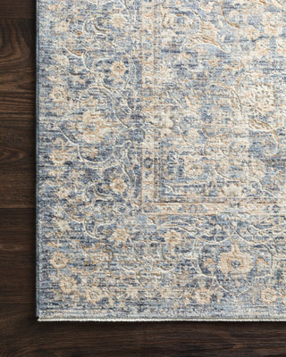 Loloi Pandora PAN-01 Blue/Gold Area Rug Corner Image