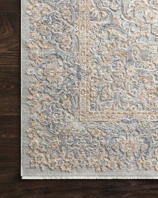 Loloi Pandora PAN-01 Stone/Gold Area Rug Corner Image
