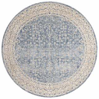Loloi Pandora PAN-04 Dark Blue/Ivory Area Rug Round Image