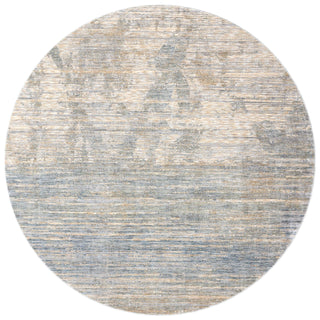 Loloi Pandora PAN-06 Ivory/Blue Area Rug Round Image