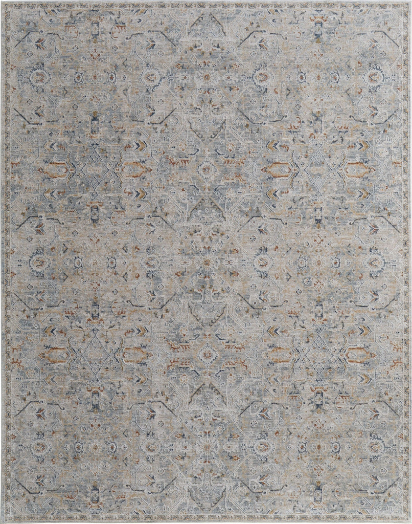 Feizy Pasha 39M6F Ivory/Blue/Tan Area Rug