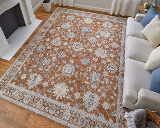 Feizy Pasha 39M7F Red/Ivory/Blue Area Rug Lifestyle Image Feature