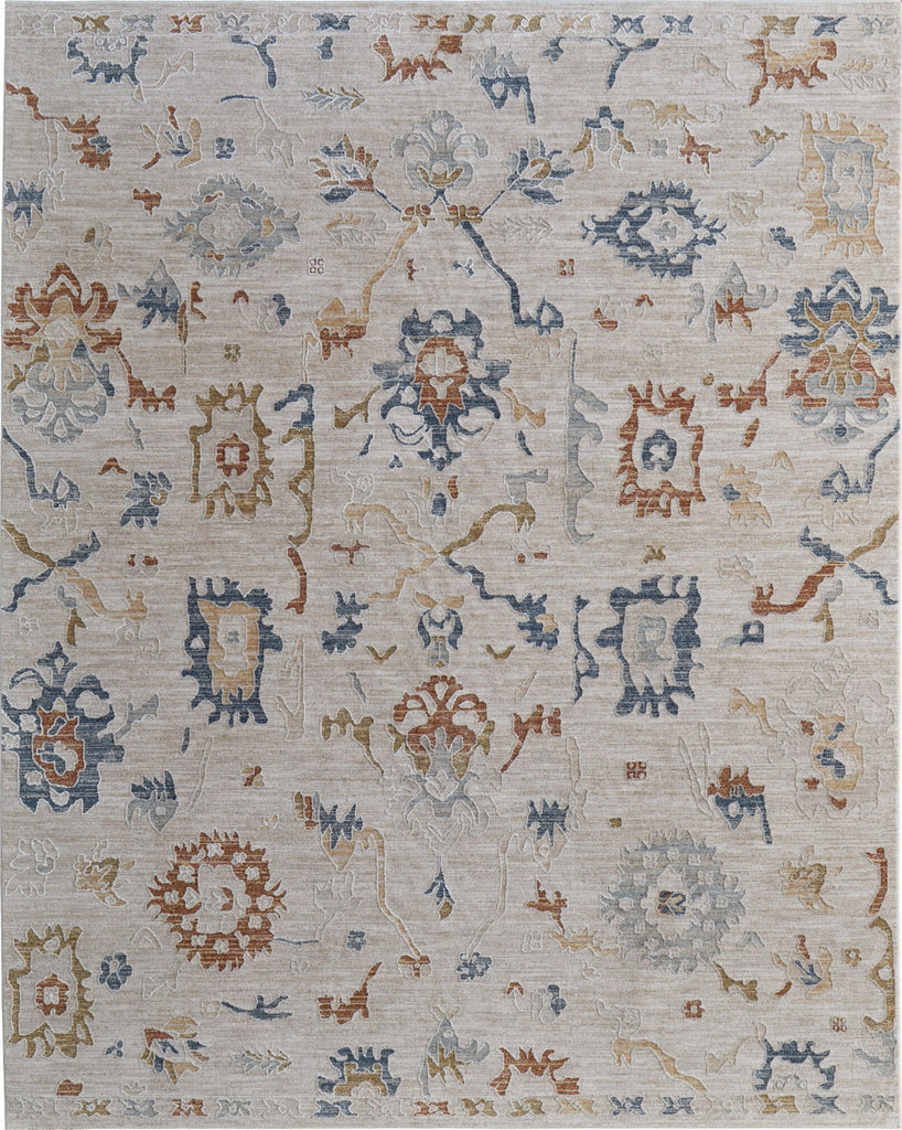 Feizy Pasha 39M8F Ivory/Blue/Gold Area Rug