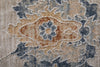 Feizy Pasha 39M9F Taupe/Ivory/Blue Area Rug