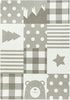 Joy Carpets Claremont Kids Patchwork Boy Linen Area Rug