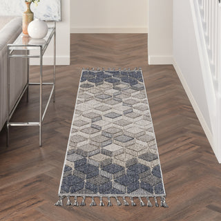 Nourison Paxton PAX02 Grey Slate Area Rug Corner Image
