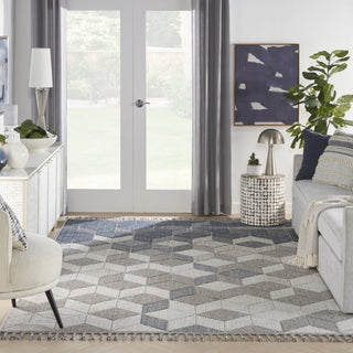 Nourison Paxton PAX02 Grey Slate Area Rug Room Image Feature