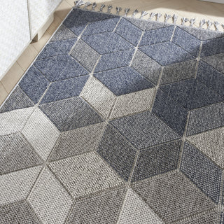 Nourison Paxton PAX02 Grey Slate Area Rug Corner Image