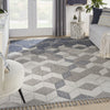 Nourison Paxton PAX02 Grey Slate Area Rug Corner Image