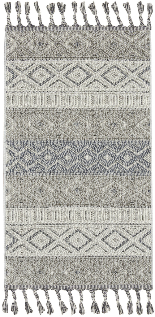 Nourison Paxton PAX03 Ivory/Slate Area Rug main image