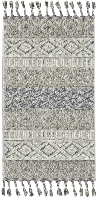 Nourison Paxton PAX03 Ivory/Slate Area Rug main image