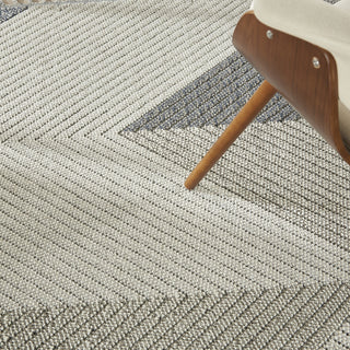 Nourison Paxton PAX04 Grey Slate Area Rug Corner Image